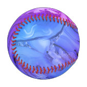 Exotischer Lila Marmor Baseball (Vorderseite Links)
