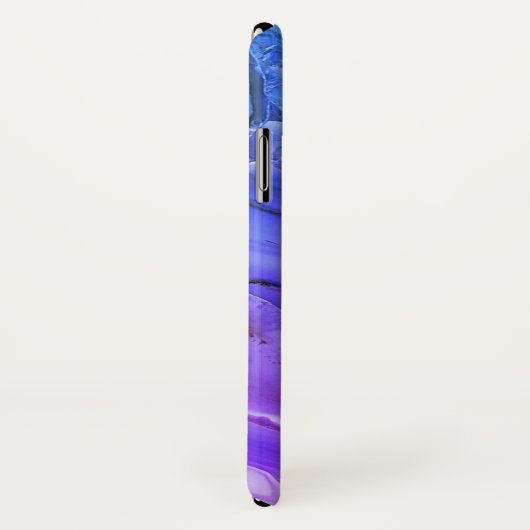 Exotischer Lila Marmor Case-Mate iPhone Hülle (Hinten/Rechts)