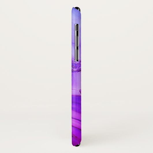 Exotischer Lila Marmor Case-Mate iPhone Hülle (Hinten/Links)