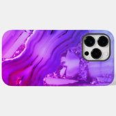 Exotischer Lila Marmor Case-Mate iPhone Hülle (Rückseite (Horizontal))