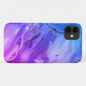 Exotischer Lila Marmor Case-Mate iPhone Hülle (Rückseite (Horizontal))