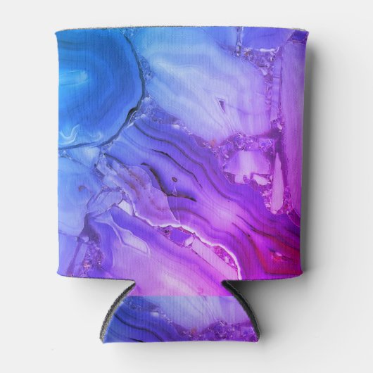 Exotischer Lila Marmor Dosenkühler (Vorderseite)