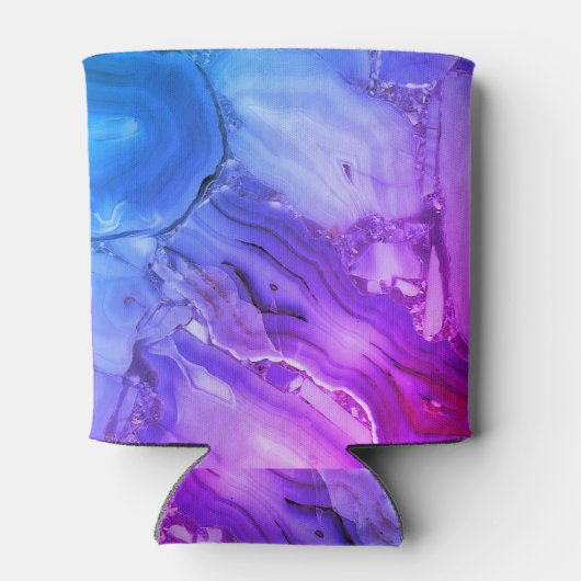 Exotischer Lila Marmor Dosenkühler (Rückseite)