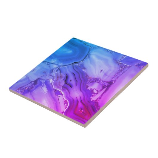 Exotischer Lila Marmor Fliese (Seite)