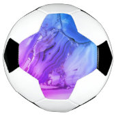 Exotischer Lila Marmor Fußball (Gedreht)