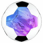 Exotischer Lila Marmor Fußball (Vorderseite)