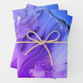 Exotischer Lila Marmor Geschenkpapier Set (Beispiel)