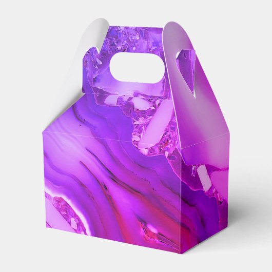 Exotischer Lila Marmor Geschenkschachtel (Vorderseite)