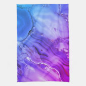 Exotischer Lila Marmor Geschirrtuch (Vertikal)