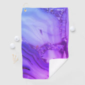 Exotischer Lila Marmor Golfhandtuch (Insitu)