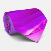 Exotischer Lila Marmor Krawatte (Gerollt)