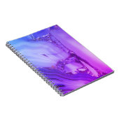 Exotischer Lila Marmor Notizblock (Rechte Seite)