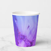 Exotischer Lila Marmor Pappbecher (Rückseite)