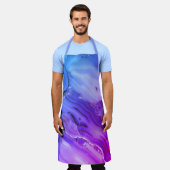 Exotischer Lila Marmor Schürze (Getragen)