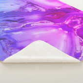 Exotischer Lila Marmor Sherpadecke (3/4)