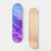 Exotischer Lila Marmor Skateboard (Vorderseite)