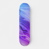 Exotischer Lila Marmor Skateboard (Vorne)