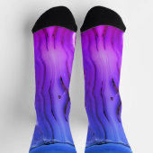Exotischer Lila Marmor Socken (Oben)