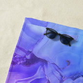Exotischer Lila Marmor Strandtuch (Beispiel)