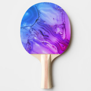 Exotischer Lila Marmor Tischtennis Schläger