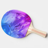 Exotischer Lila Marmor Tischtennis Schläger (Seitenansicht)