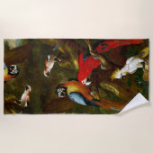 Exotischer Macaw plappert Cockatoos-Vogel-Badetuch Strandtuch (Vorderseite)