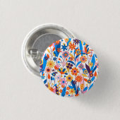 Exotischer mehrfarbiger Blumenhintergrund-32939 Button (Vorne & Hinten)