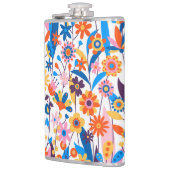 Exotischer mehrfarbiger Blumenhintergrund-32939 Flachmann (Links)