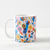 Exotischer mehrfarbiger Blumenhintergrund-32939 Kaffeetasse (Links)