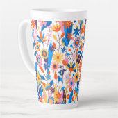 Exotischer mehrfarbiger Blumenhintergrund-32939 Milchtasse (Linke Ecke)