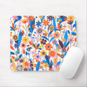 Exotischer mehrfarbiger Blumenhintergrund-32939 Mousepad (Mit Mouse)
