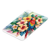 Exotischer Papagei Magnet (Linke Seite)