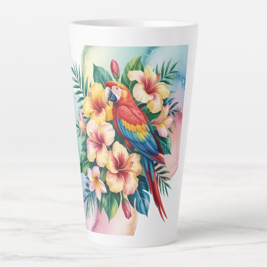 Exotischer Papagei Milchtasse (Vorderseite)