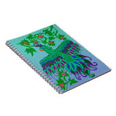 Exotischer Papageien-gewundenes Notizbuch Notizblock (Rechte Seite)