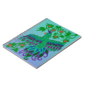 Exotischer Papageien-gewundenes Notizbuch Notizblock (Linke Seite)