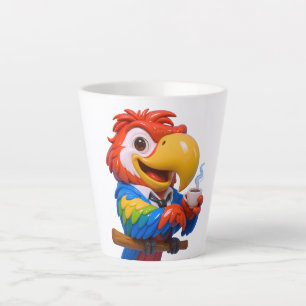 Exotischer Papageien-Kaffee-Latte-Mug Tropisch Milchtasse