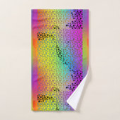 EXOTISCHER REGENBOGEN-FALSCHER TIERDRUCK BADHANDTUCH SET (Handtuch)