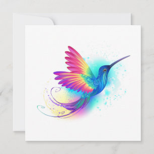Exotischer Regenbogenkolibri Einladung
