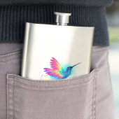 Exotischer Regenbogenkolibri Flachmann (Beispiel)