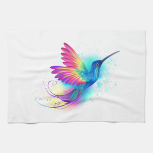 Exotischer Regenbogenkolibri Geschirrtuch