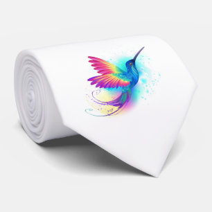 Exotischer Regenbogenkolibri Krawatte