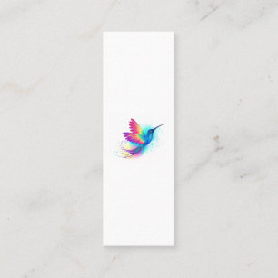 Exotischer Regenbogenkolibri Telefonnummerkarte
