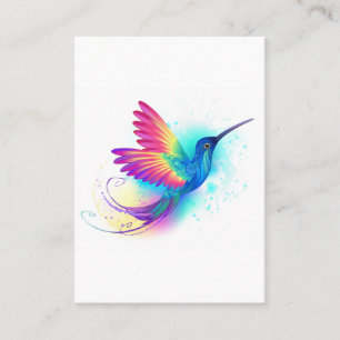 Exotischer Regenbogenkolibri Telefonnummerkarte