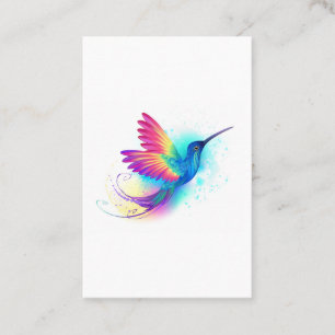 Exotischer Regenbogenkolibri Visitenkarte