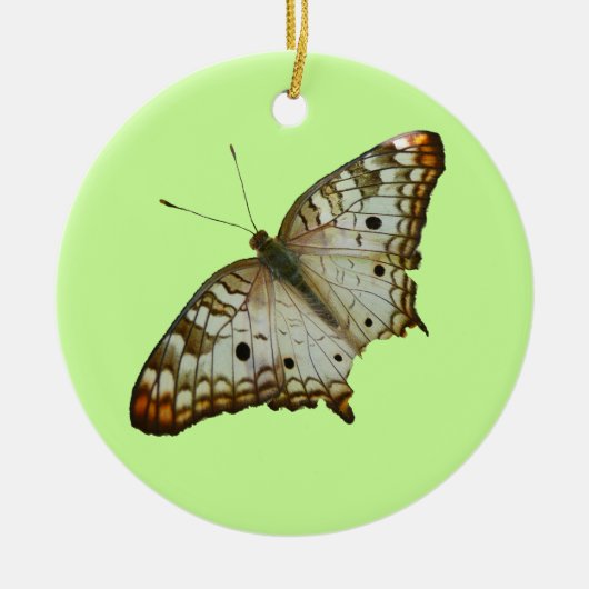 Exotischer Schmetterling aus St. Lucia Keramikornament (Vorne)