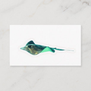 Exotischer Schwarz-Diamant-Stingray-Aufkleber - Sü Begleitkarte