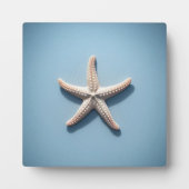 Exotischer Seestern mit blauem Hintergrund Fotoplatte (Vorderseite)