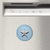 Exotischer Seestern mit blauem Hintergrund Magnet (In Situ (Geschirrspüler))
