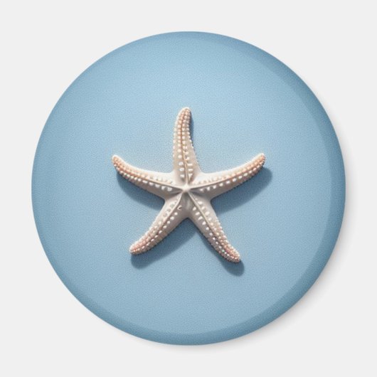 Exotischer Seestern mit blauem Hintergrund Magnet (Vorne)