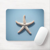 Exotischer Seestern mit blauem Hintergrund Mousepad (Mit Mouse)